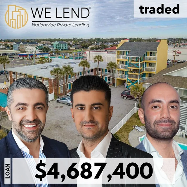 We Lend LLC Loaned $4.7M For North Myrtle Beach Multifamily Acquisition