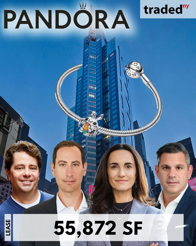 Pandora Jewelry Signs Long-Term Lease For 55,872 Square Feet At 1540 Broadway In Manhattan