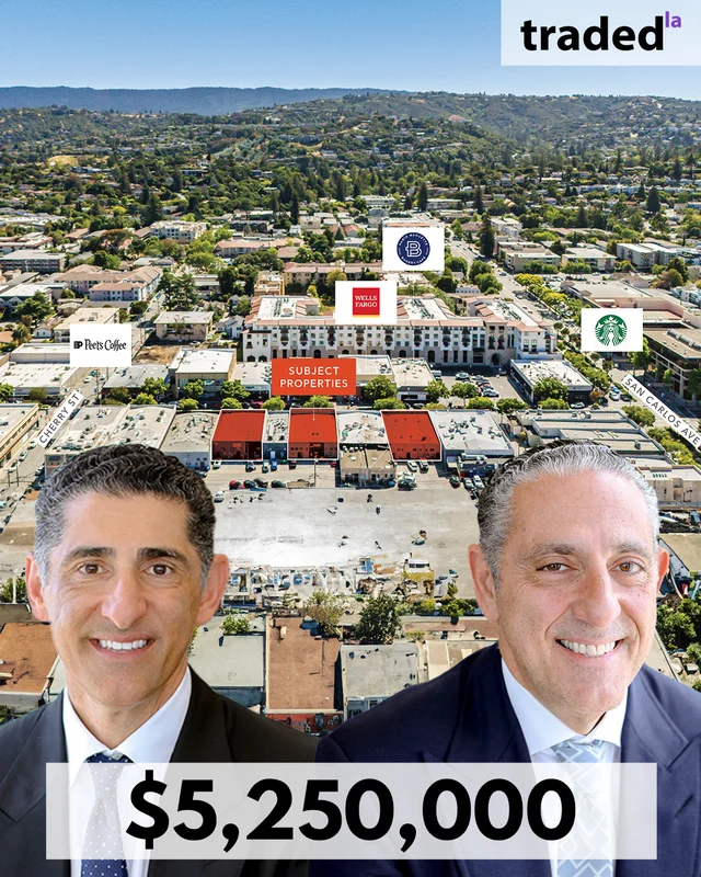 Kamyar & K. Joseph Shabani Of Optimus Properties LLC Acquire Retail Assets In San Carlos For $5.25M