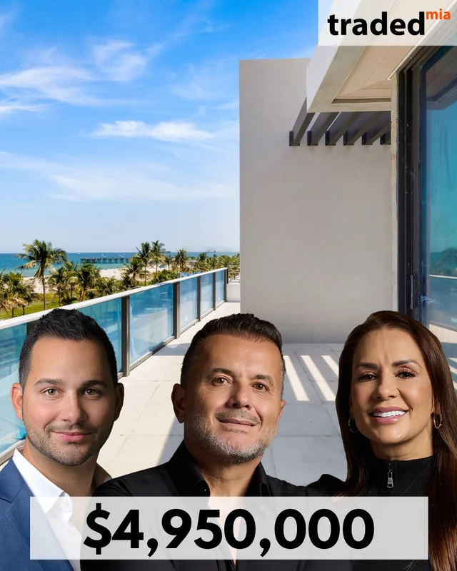 Single Family Home In Pompano Beach Under Contract At $4,950,000 With Brokers Jonathan Bigelman Ivan Ramirez And Monica Sarmiento