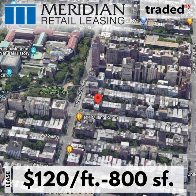 Sotheby's International Realty Leases Retail Space At 108 West 81st Street In New York City With Landlord's Rep Ben Biberaj From Meridian Capital Group