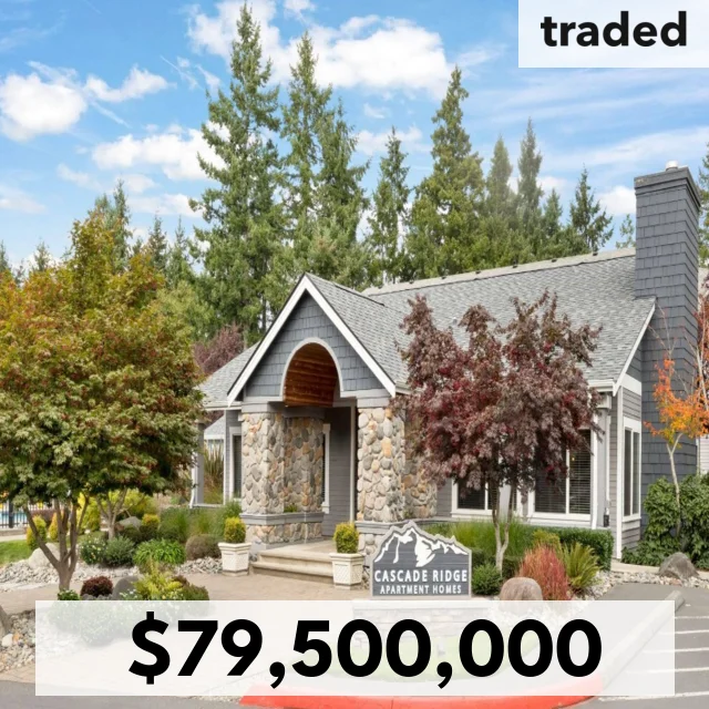 Jackson Square Properties Sells 270-Unit Cascade Ridge In Silverdale WA For $79.5 Million