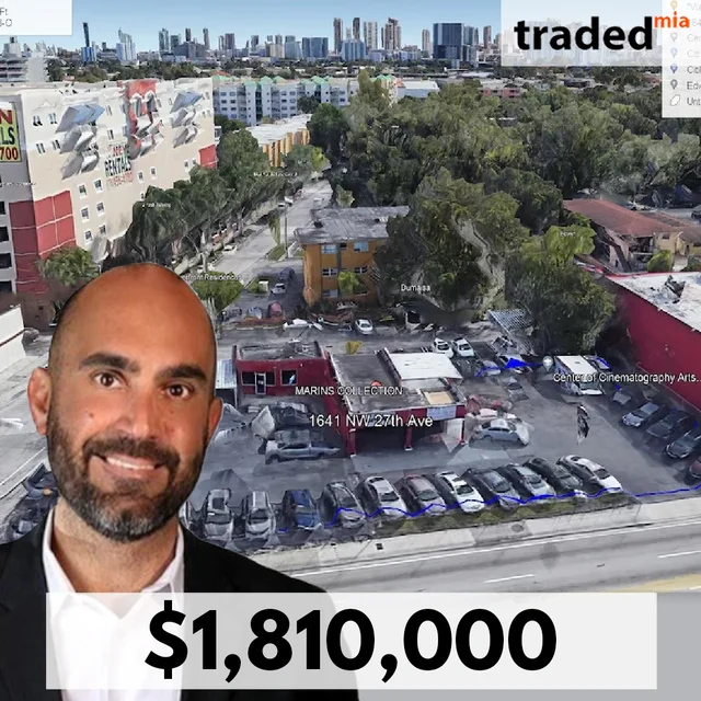 Miguel Garcia Purchases Development Site From Franco Claret In Miami For $1.81M