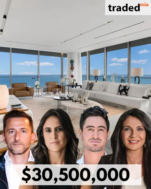 Ruthie Assouline, Ethan Assouline & Eytan Namiech Of Douglas Elliman Sell Condo In Bal Harbour For $30.5M