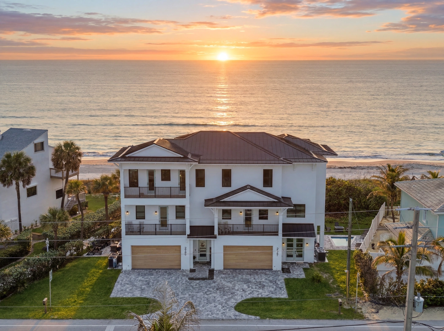 New Construction Oceanfront Duplex at 2725 Hwy A1a