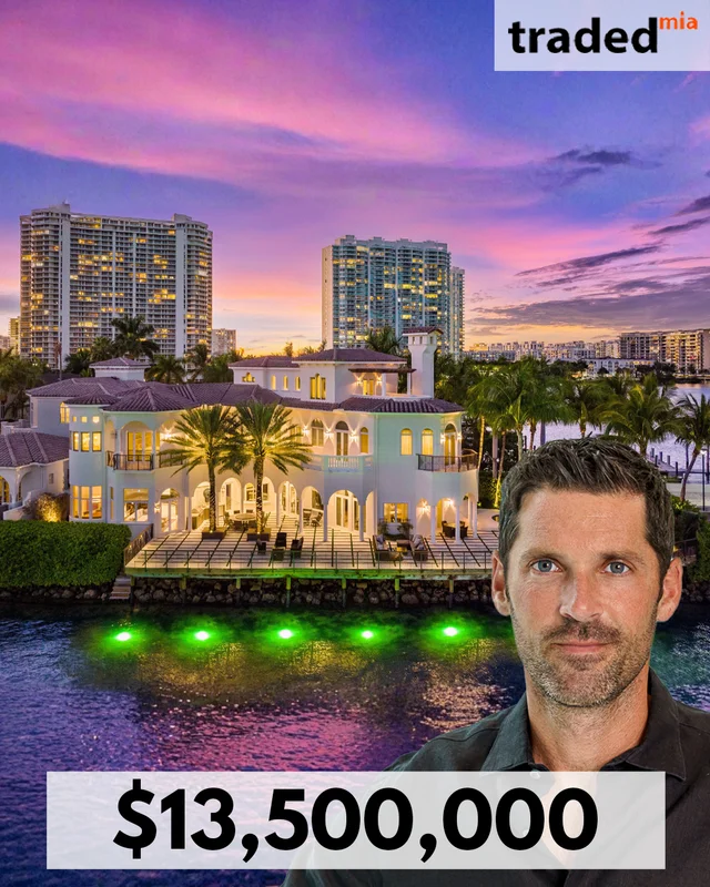 Adam Gordon Purchases Single Family Home From Daniel Shamoon In Aventura For $13.5M