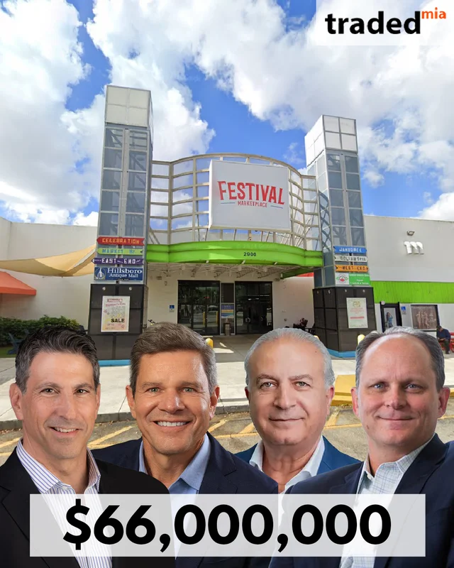Foundry Commercial And Wheelock Street Capital Acquire Festival Marketplace In Pompano Beach For $66M