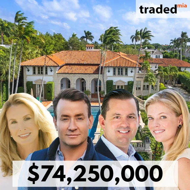 Todd Peter And Frances Peter Acquire Single Family Home In Palm Beach For $74.25M As Buyer's Rep