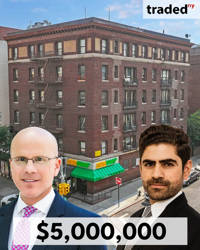Greg Corbin & Felix Ades Of Northgate Real Estate Group Sell Mixed-Use Property In Washington Heights For $5M