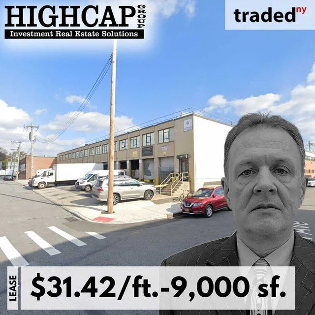 Anthony Volman Of Highcap Group Represents Tenant Donald Bristol In Jamaica Industrial Lease With Landlord's Reps Matt Giugliano & Brian Pinnolla Of Cushman & Wakefield