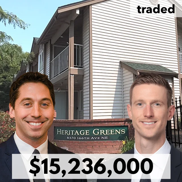 Kidder Mathews Brokers Winslow Lee & Jerrid Anderson Close $15.2M Multifamily Sale In Redmond, WA