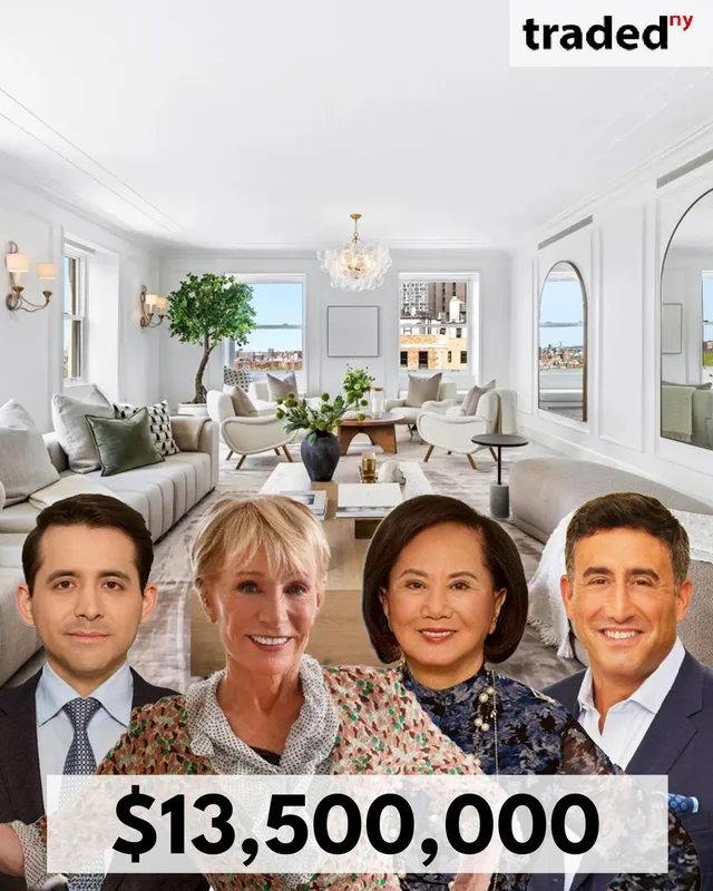 Barbara Corcoran Sells Carnegie Hill Co-Op For $13.5 Million With Brokers Scott Stewart Carrie Chiang And Andres Perea-Garzon