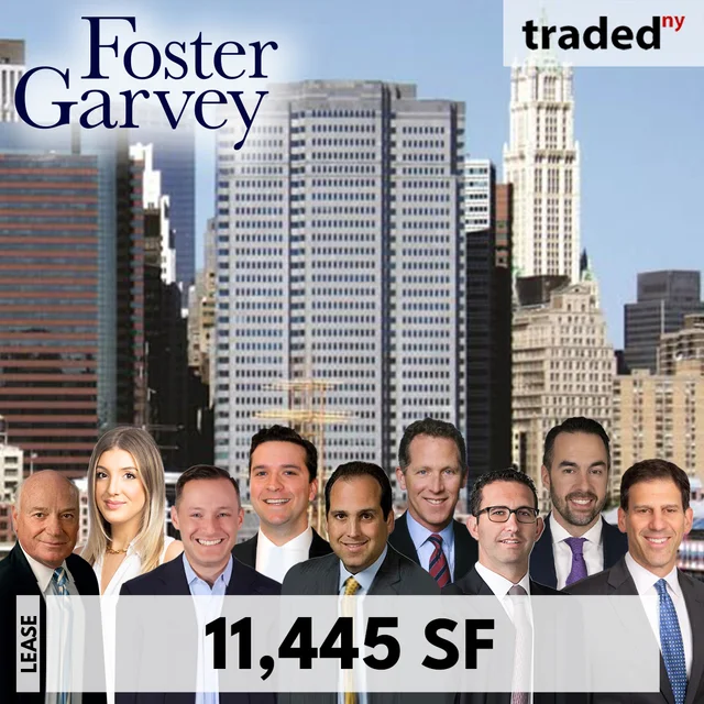Foster Garvey Signs 10-Year Lease For 11445 Square Feet At One Seaport Plaza In Financial District