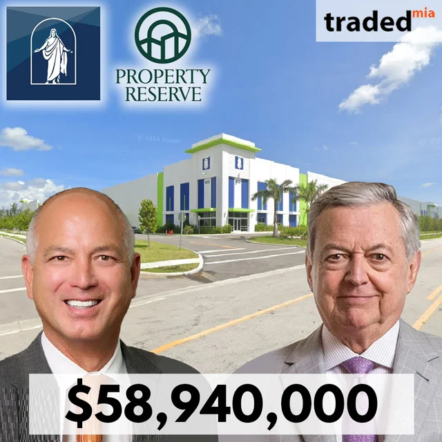Ashley Powell Of Property Reserve Acquires Industrial Warehouse From Armando Codina For $58.94M