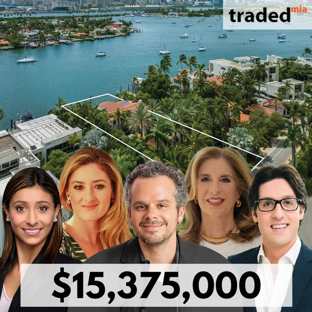Miami Beach Single Family Home Sold For $15.375M With Buyer's And Seller's Rep