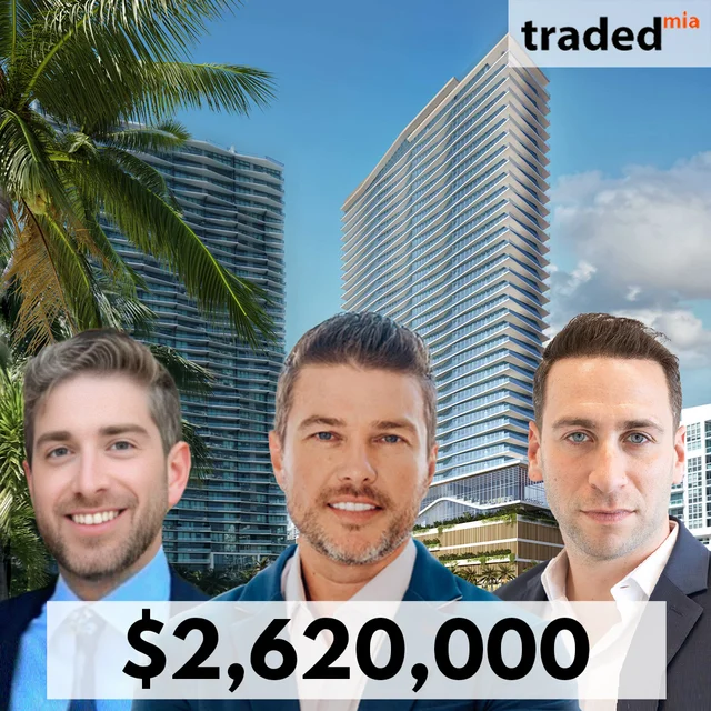 SB Development Group & Hazelton Capital Group Sell Cove Miami Condo For $2.62M With Broker Daniel Tzinker