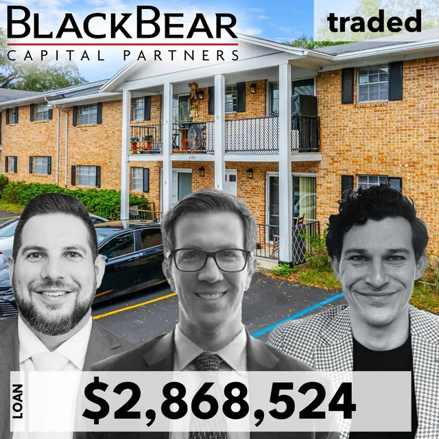 Black Bear Capital Partners ("BBCP") has obtained a $2.87 million acquisition loan from RWC Lending for a multifamily property in Jacksonville.