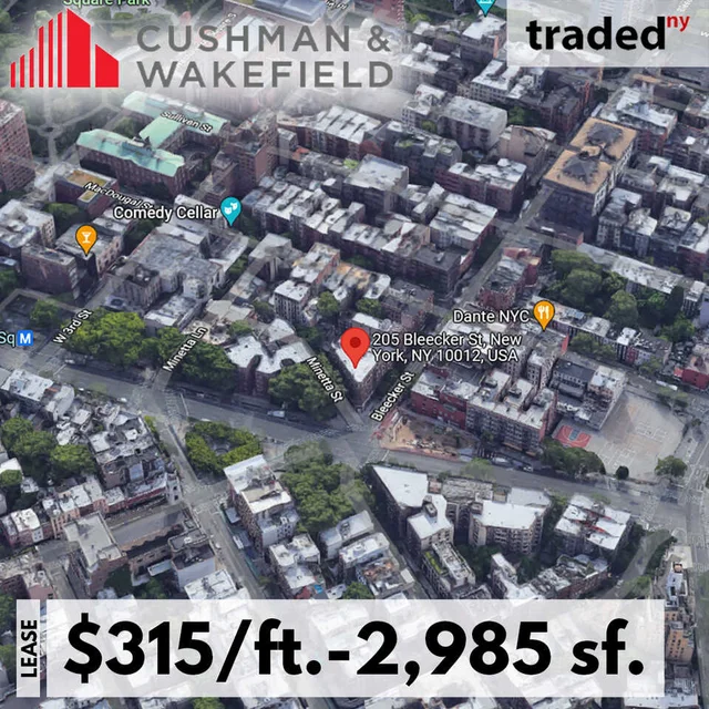 Pop Up Grocer Leases Retail Space At 205 Bleecker St, New York In Greenwich Village