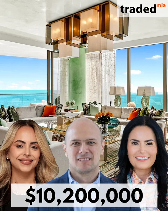 Juliana Tobon & Jorge Vargas Of Cervera Real Estate Facilitate $10.2M Condo Sale In Sunny Isles Beach