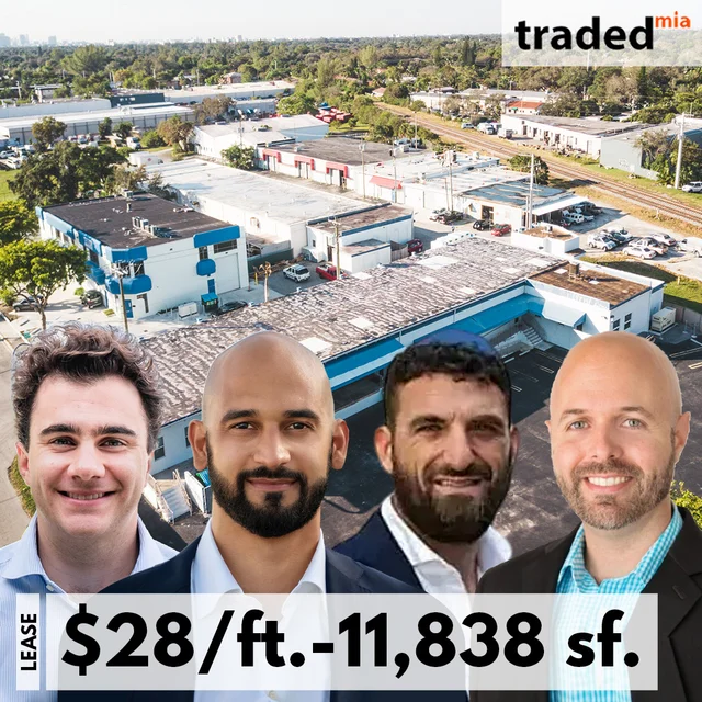 Todd Stock And John Sasso Lease Office Space In North Miami To Tenant Represented By Shalom Edelkopf