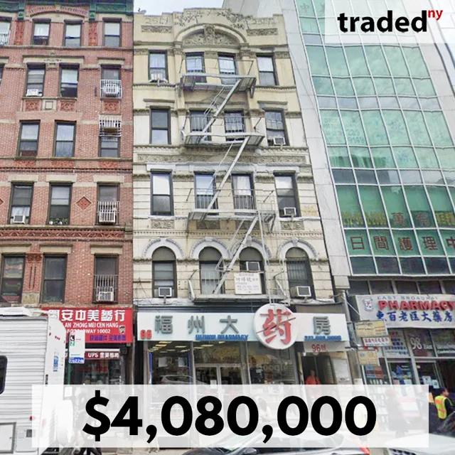 Danny Guo Acquires Mixed-Use Property On East Broadway, Manhattan For $4.1M