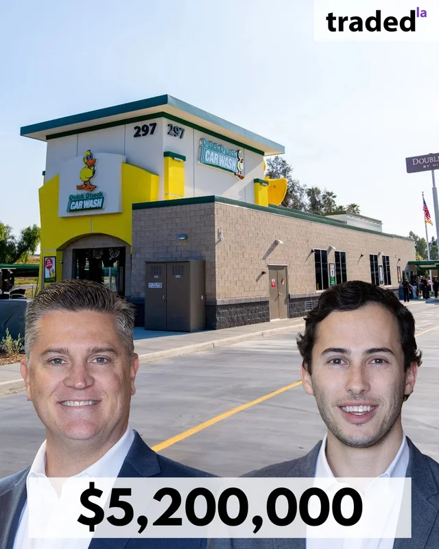 Hanley Investment Group Brokers $5.2M Sale Of Two Quick Quack Car Wash Locations In Hesperia