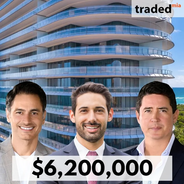Miami Beach Condo Sold For $6.2M With Buyer's Rep Jackson Keddell And Seller's Rep Michael Martirena & Ivan Chorney