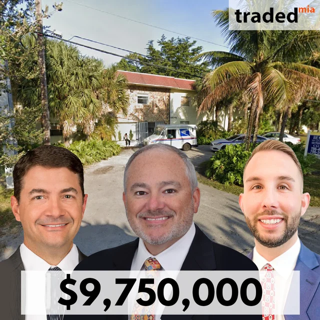 Felipe Echarte, Evan Kristol And Nicholas McAndrew Facilitate $9.75M Sale Of Miami Multifamily Property