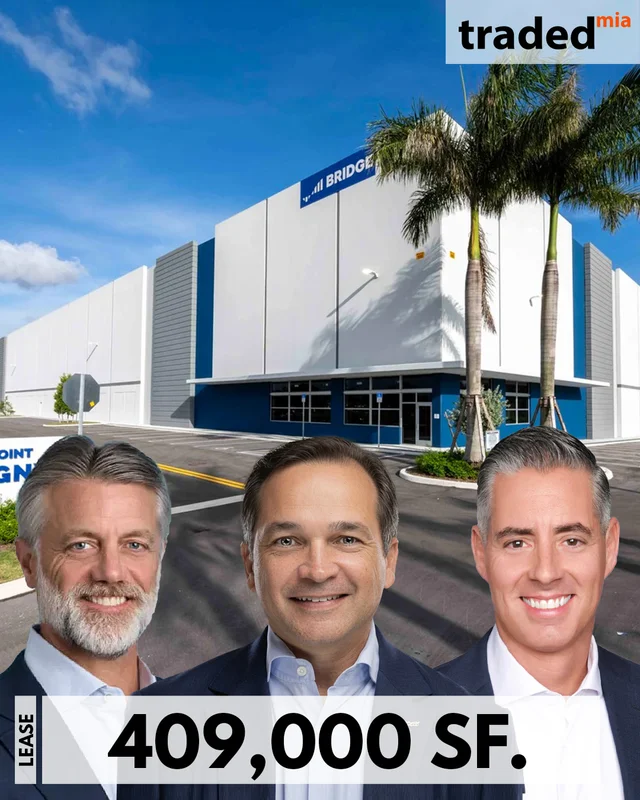 Steve Poulos & Gian Rodriguez Of Kurv Industrial Lease 409,000 Square Feet To Ryder System