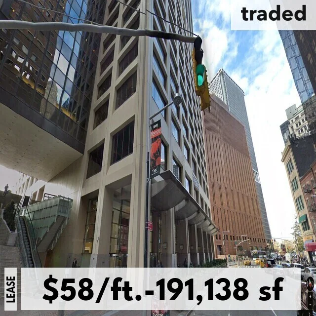 Teachers’ Retirement System Of The City Of New York Leases 191138 SF At 55 Water St New York