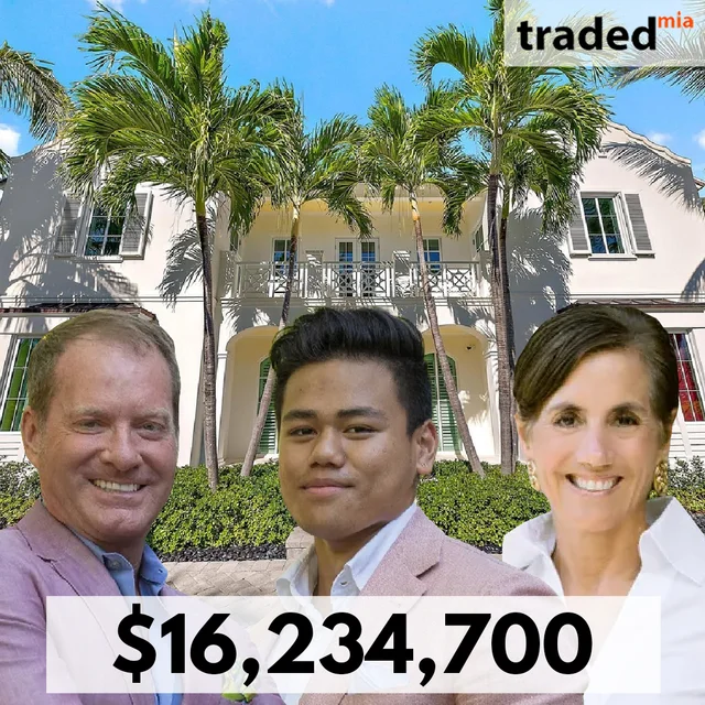 Bobby Goodnough And Raj Shrestha Of Sotheby's International Realty Represent Buyer In Palm Beach Sale For $16.23M