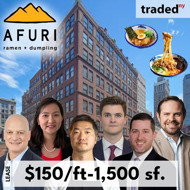 Taichi Ishizuki's Afuri Leases 1,500 Square Feet In Midtown Manhattan From Savanna