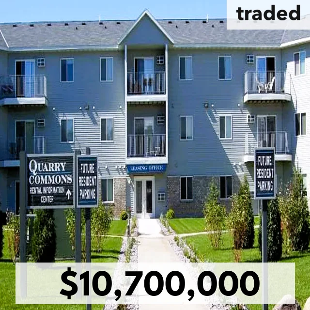 Weidner Investment Services Inc Acquires Quarry Commons Apartments From Timberland Partners For $10.7M