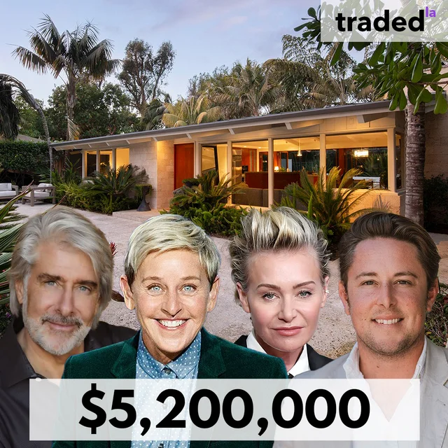 Ellen DeGeneres & Portia De Rossi Sell Montecito Single Family Home For $5.2M With Representatives