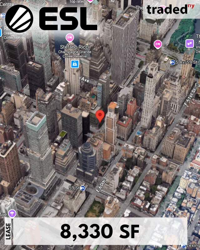 ESL Gaming Signs Five-Year Lease For 8330 Sq. Ft. Office At 551 Madison Avenue