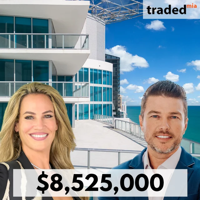Sharon Beck & Daniel Tzinker Facilitate $8,525,000 Sale Of Sunny Isles Beach Penthouse
